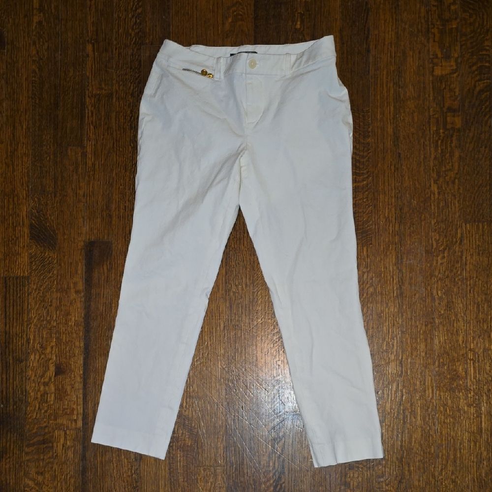Lauren Ralph Lauren Cream Ankle Pants